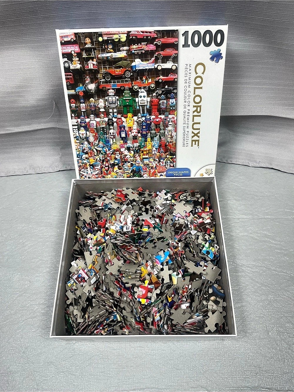 Colorluxe 1000 Piece Jigsaw Puzzle - Retro Toys & Cars Collage by Cra-Z-Art / Ro